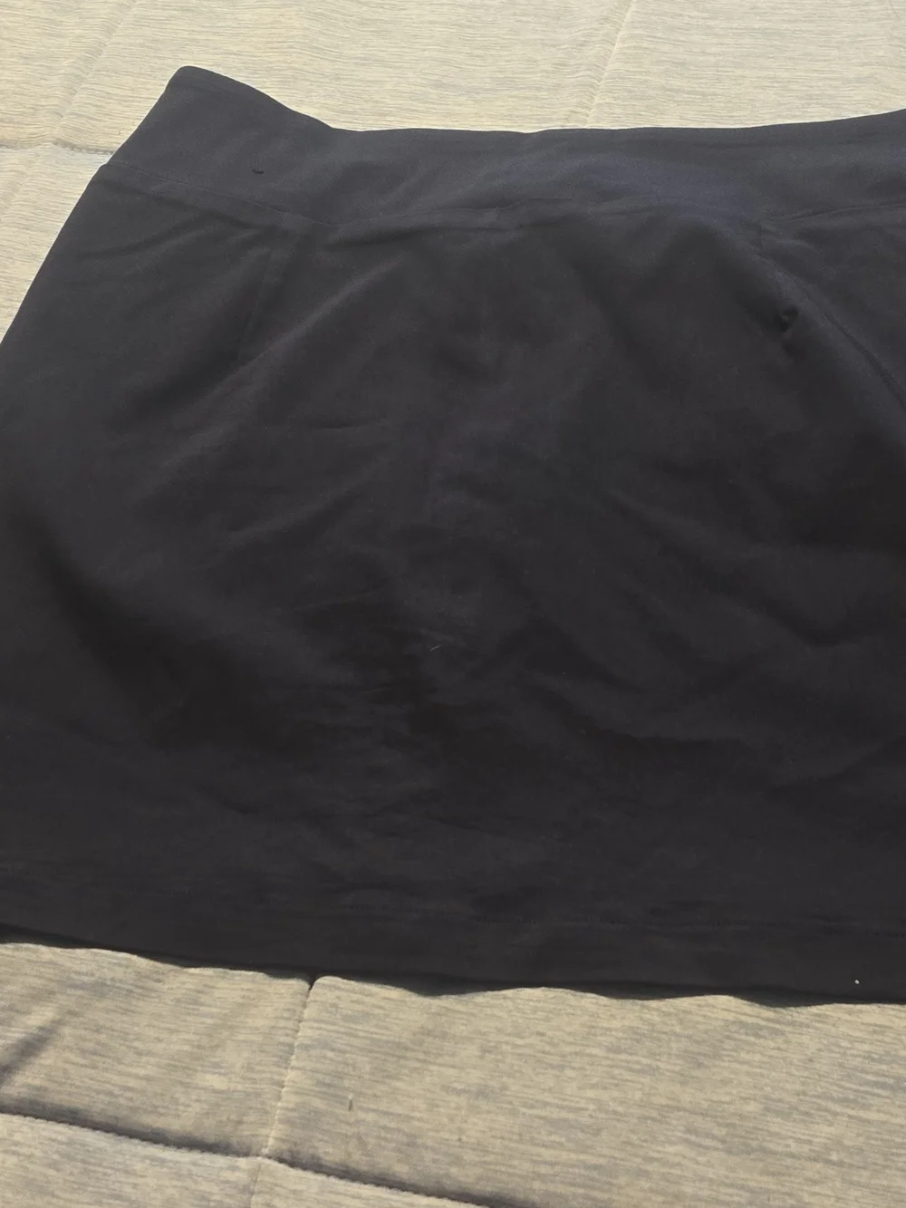 Soho Black Women's Skort with Metal Button Accents